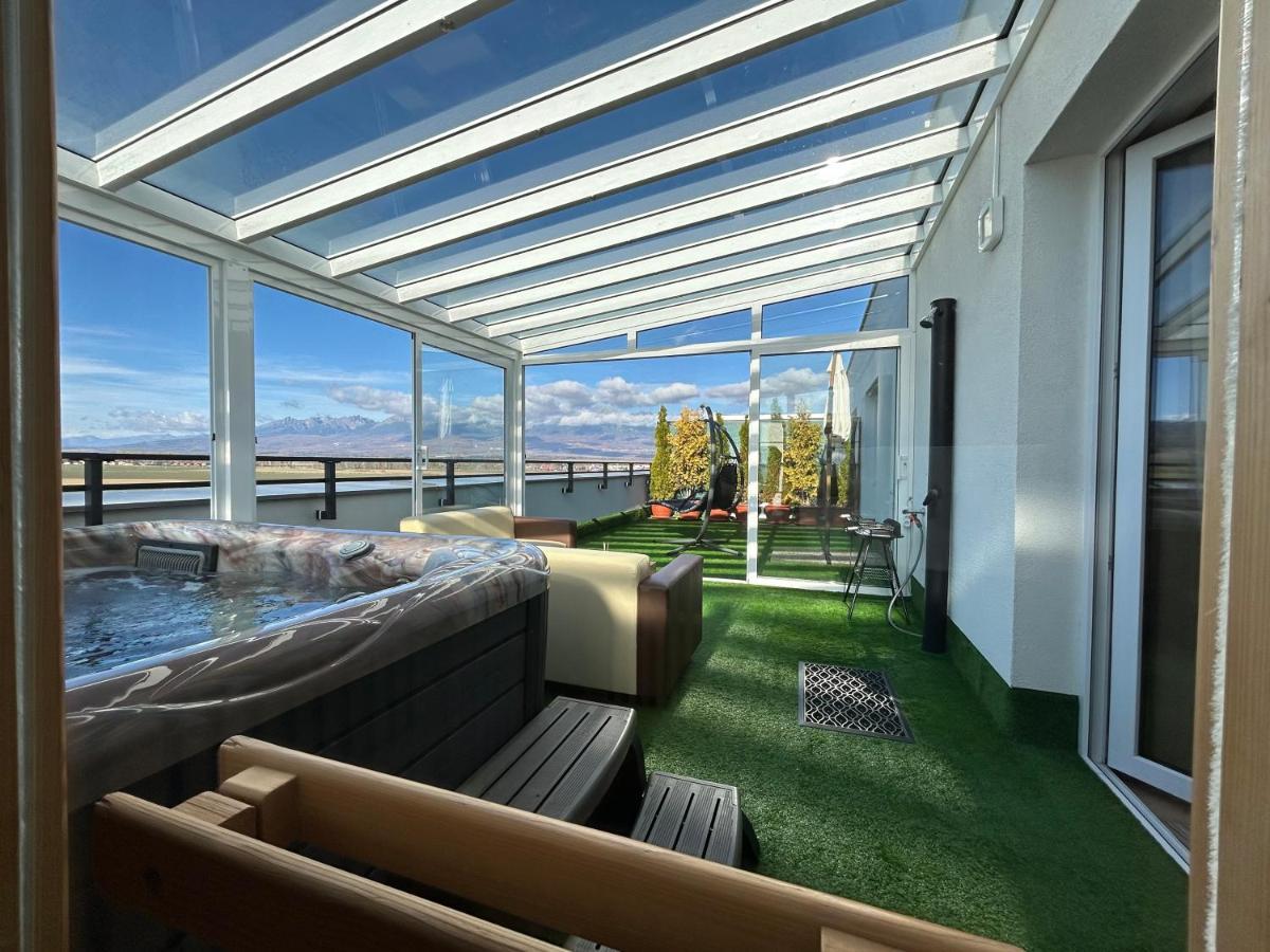 Tatra Billetee Apartman S Luxusnym Vyhladom Na Vysoketatry A Sukromnym Wellness Πόπραντ Εξωτερικό φωτογραφία